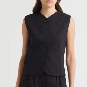 Faithfull the Brand Delfina Cotton Twill Vest